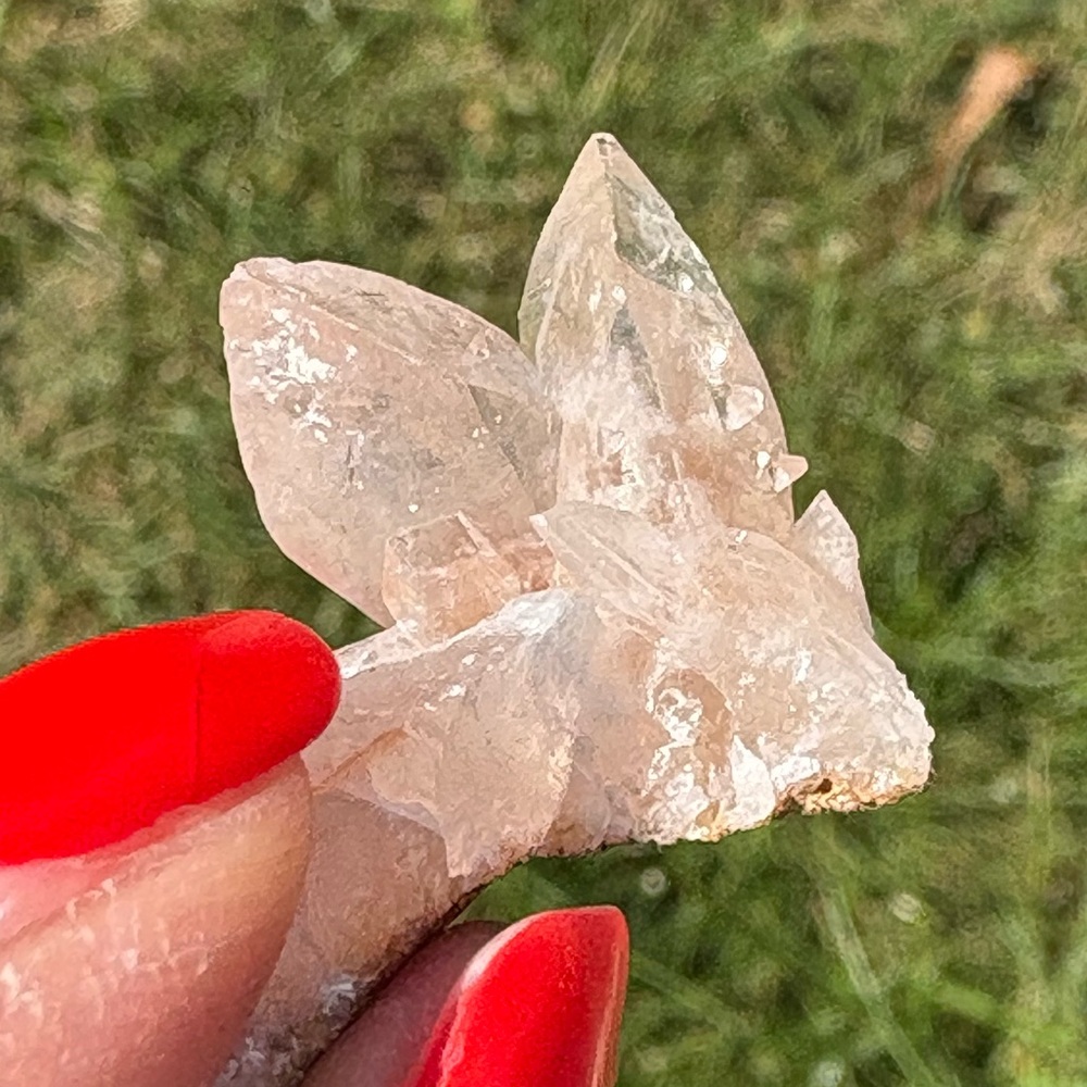 Swallowtail calcite cluster